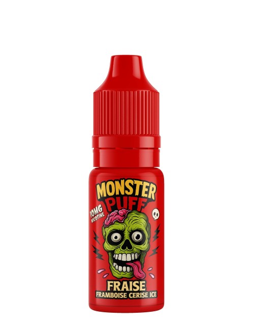 E-Liquid Monster Puff 10ml Erdbeere Himbeere Kirsche Ice