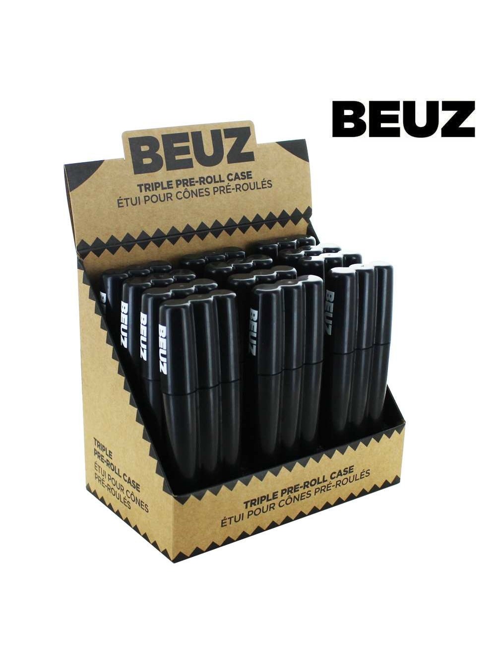 Set mit 12 Etuis für 3 vorgerollte BEUZ-Cones