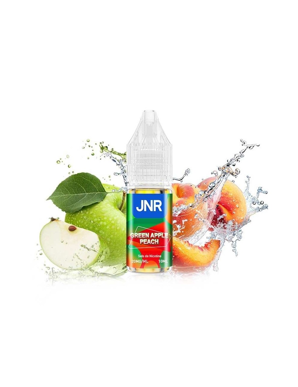 E-Liquid Grüner Apfel Pfirsich 10ml JNR Falcon-X Plus - Nikotinsalze 20mg