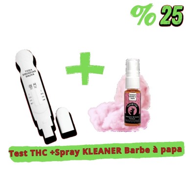 Pack Test THC + Spray KLEANER KLEANTOX Zuckerwatte