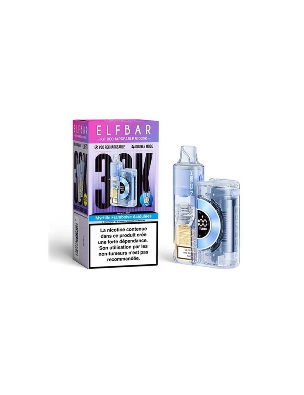 Puff NIO30K Saure Blaubeere-Himbeere - Elfbar