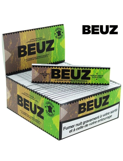 Packung mit 50 Beuz Brown Slim King Size Blättchen