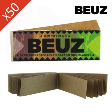 Schachtel mit 50 Beuz-Filtertips zum Rollen