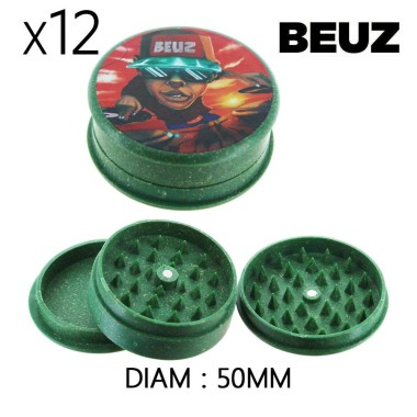 Schachtel mit 12 ökologischen Hanf-Grinder Dj Beuz