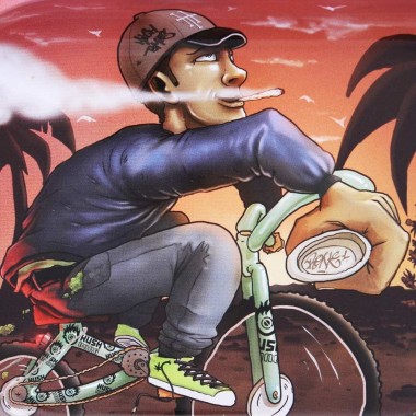 Große Drehunterlage Beuz Bike Print