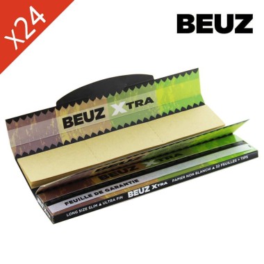Slim Long Beuz Blättchen 125mm Braun - 24 Heftchen pro Schachtel