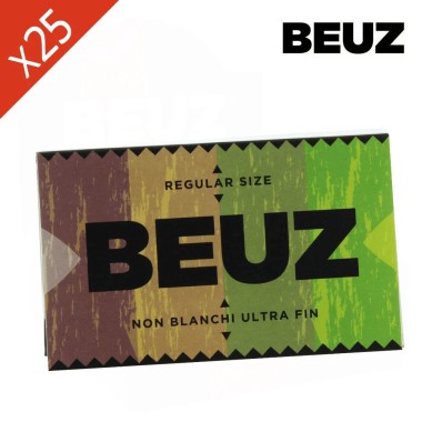 Schachtel mit 25 BEUZ Brown Regular Blättchen-Heftchen