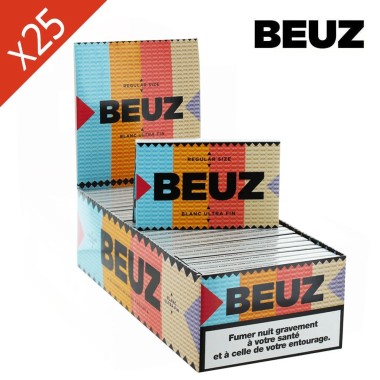 Packung mit 25 BEUZ Weißen Regular Blättchen-Heftchen