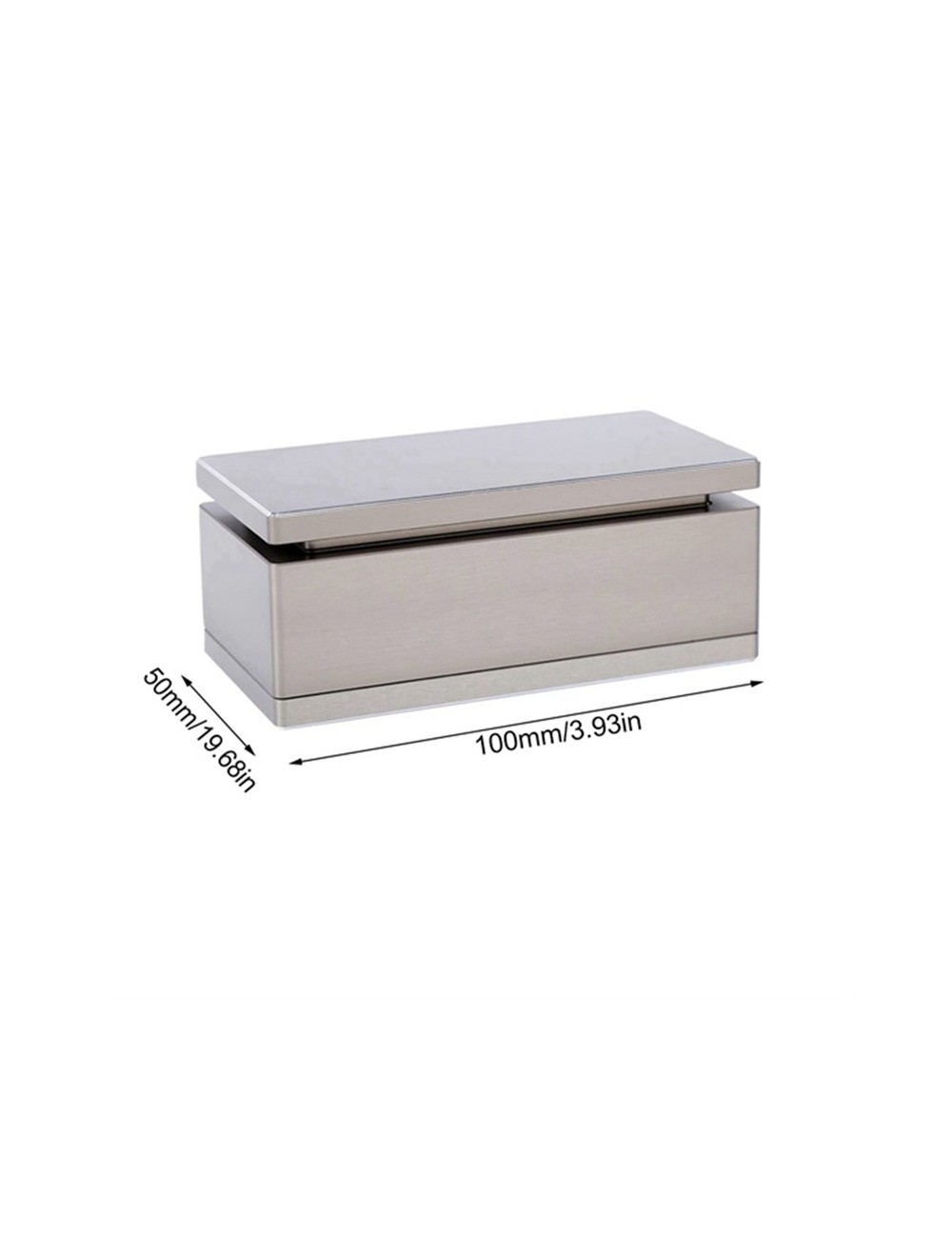 Rechteckige Aluminium-Vorpressform 10x5 cm