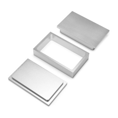 Rechteckige Aluminium-Vorpressform 12,5 x 7,5 cm