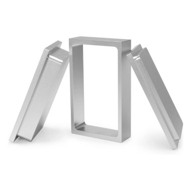 Rechteckige Aluminium-Vorpressform 12,5 x 7,5 cm
