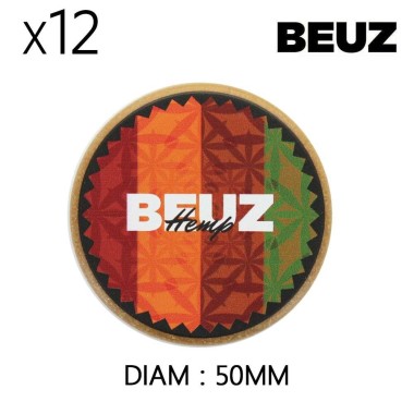 Dose mit 12 Hanf-Grinder 50 mm Beuz Hemp