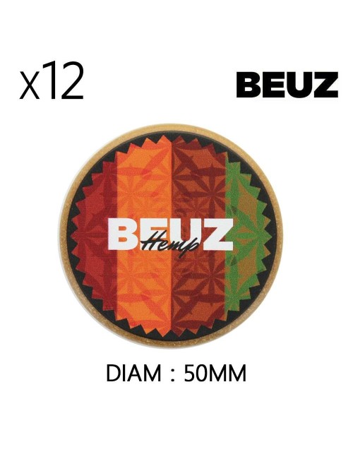 Dose mit 12 Hanf-Grinder 50 mm Beuz Hemp