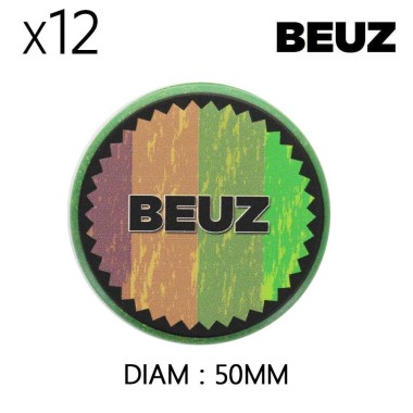 Schachtel mit 12 Hanf-Grinder 50 mm Beuz Green Organic