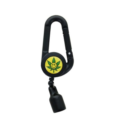 Clipper-Feuerzeughalter Leaf Smiley Design