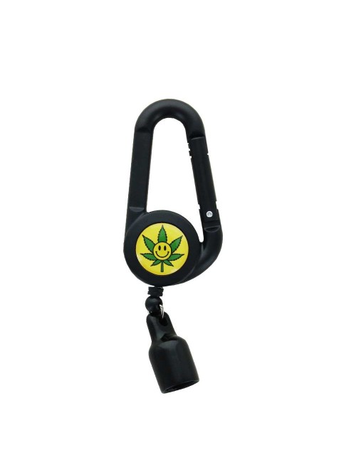 Clipper-Feuerzeughalter Leaf Smiley Design
