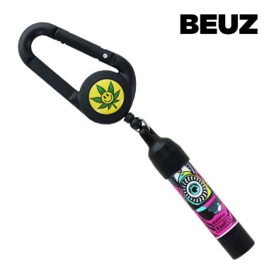 Clipper-Feuerzeughalter Leaf Smiley Design