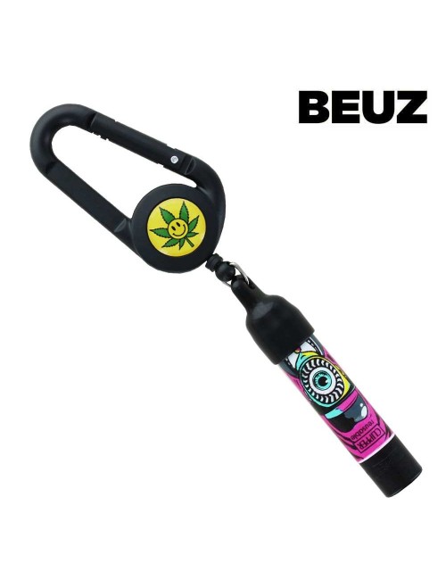 Clipper-Feuerzeughalter Leaf Smiley Design