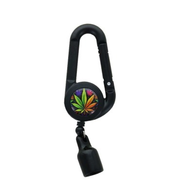 Clipper-Feuerzeughalter Farbiges Blatt Regenbogen