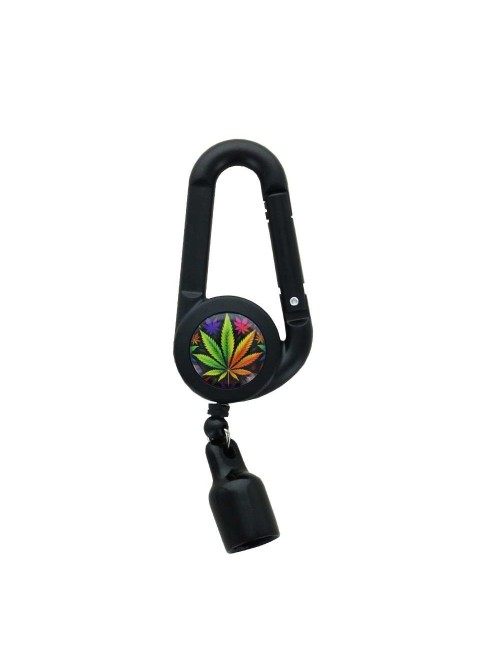 Clipper-Feuerzeughalter Farbiges Blatt Regenbogen