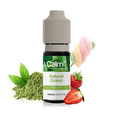 E-Liquid CBD Natural Green 10ml Calm+ FUU - Hanf Erdbeere Marshmallow