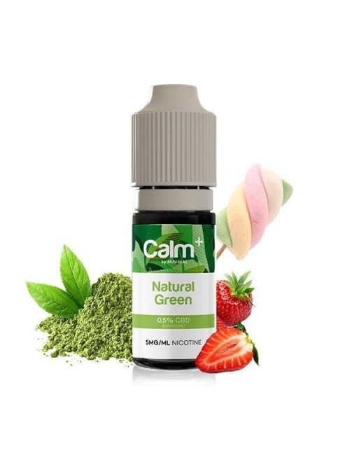 E-Liquid CBD Natural Green 10ml Calm+ FUU - Hanf Erdbeere Marshmallow