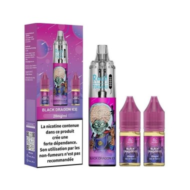 Puff Tornado RandM 20K Schwarzer Drachen Eis 850mAh - Fumot