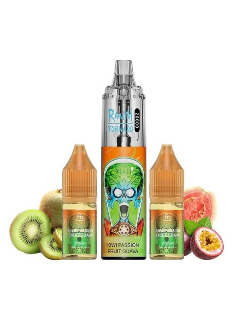 Puff Tornado RandM 20K Kiwi Passionsfrucht Guave 850mAh - Fumot