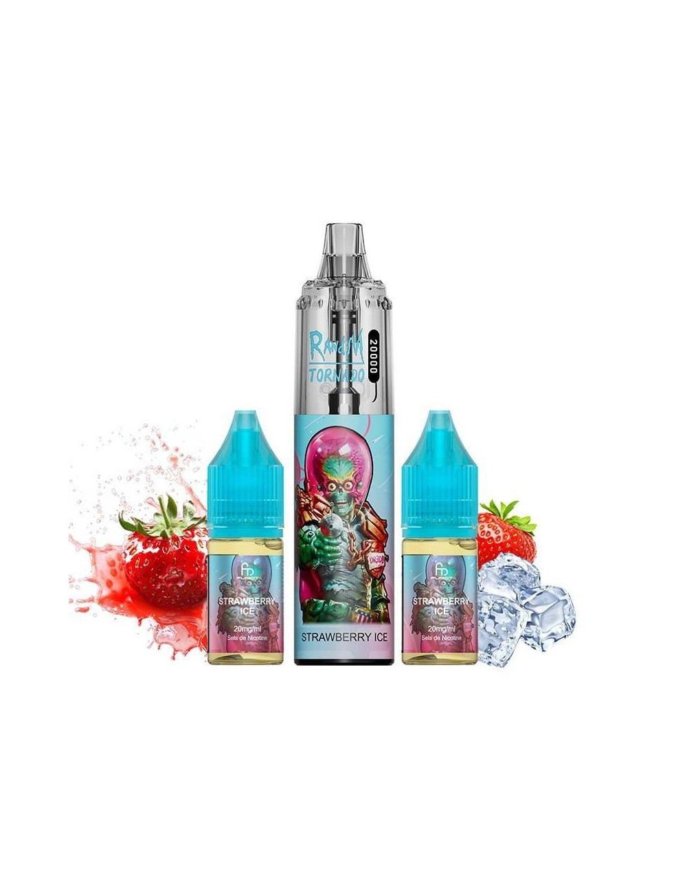 Puff Tornado RandM 20K Erdbeereis 850mAh - Fumot