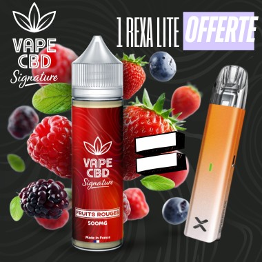 Pack eliquide CBD Fruits Rouges Vape CBD Signature 50ml