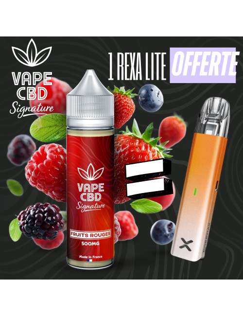 Pack eliquide CBD Fruits Rouges Vape CBD Signature 50ml