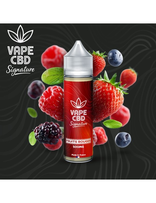 E-liquide CBD Fruits Rouges Vape CBD Signature 50ml
