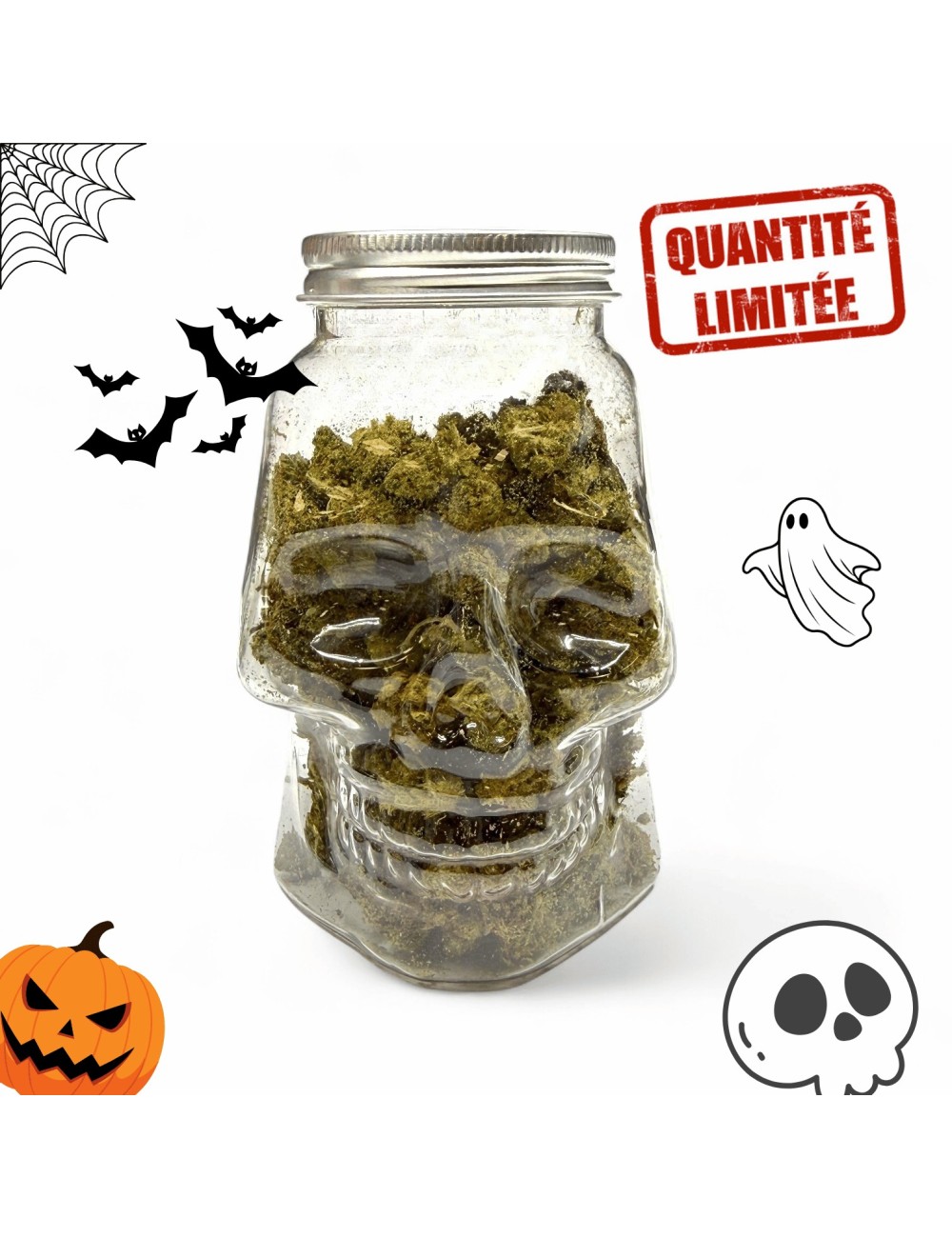Fleurs CBD Small Bud Skull 25GR - Édition Limitée Halloween