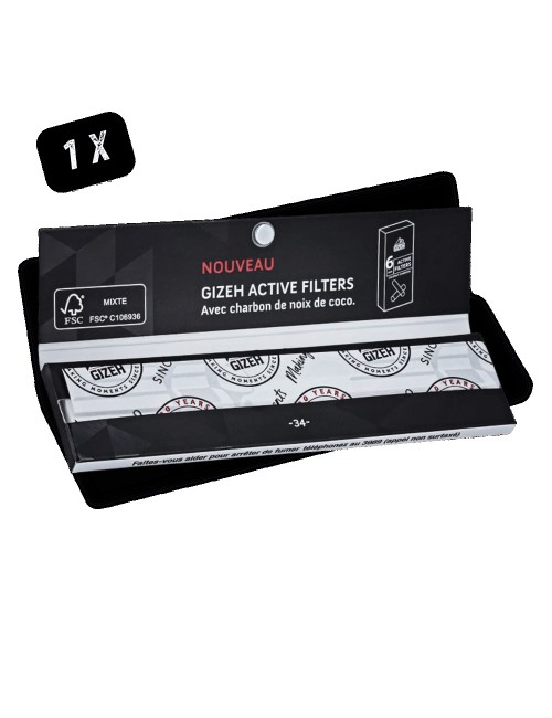 Feuille à Rouler Gizeh Slim Extra Fin King Size - Carnet 34 Feuilles