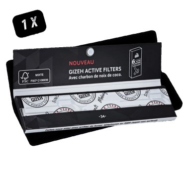 Feuille à Rouler Gizeh Slim Extra Fin King Size - Carnet 34 Feuilles