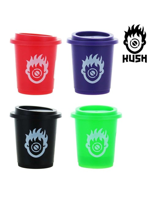 Lot de 18 Boites en plastique Kush avec mini Grinder