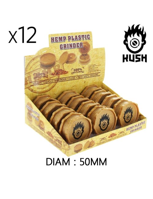 Boîte de 12 Grinders en chanvre 50 mm Stella