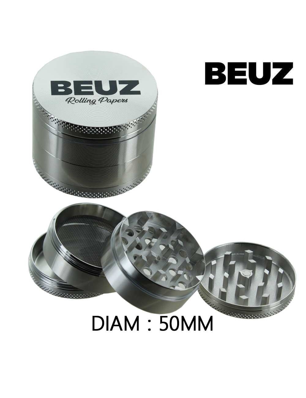 Grinder Metal Beuz Nexius Argent 50mm