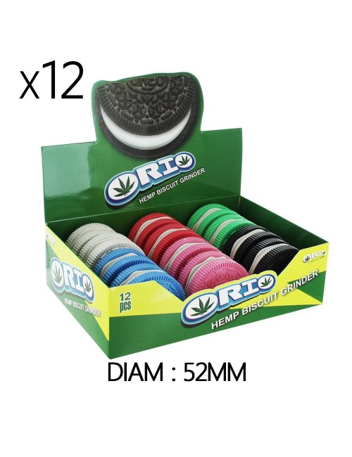 Boîte de 12 Grinders en chanvre 52 mm Orio Biscuits