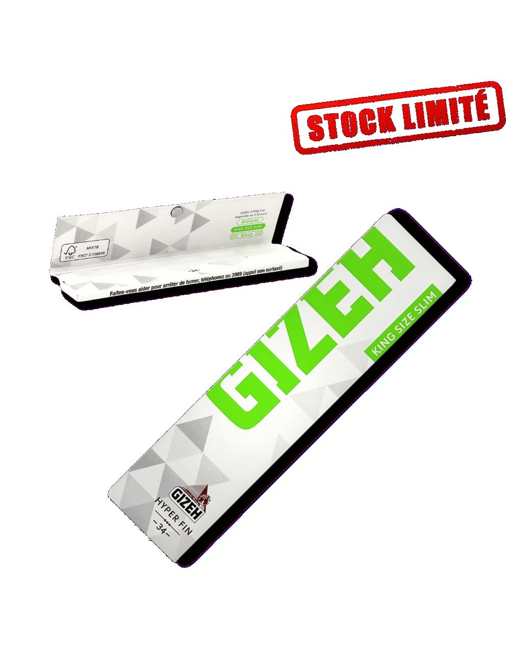 King Size Slim Super Fine - 34 Feuilles Ultrafines