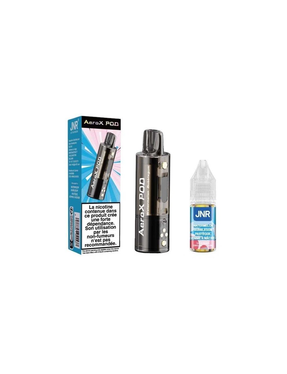 Pod JNR AeroX + E-liquide 10ml Watermelon Bubblegum