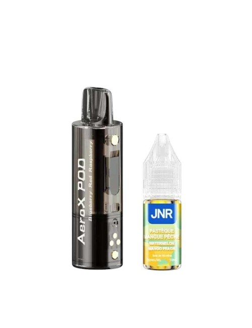 Pod JNR AeroX + E-liquide 10ml Watermelon Mango Peach