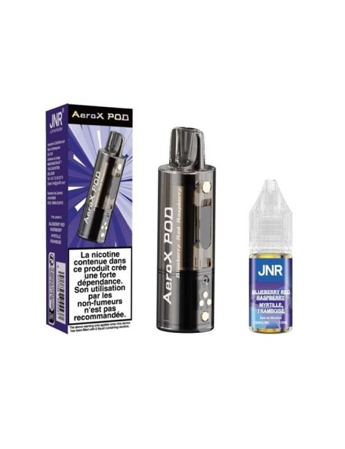 Pod JNR AeroX + E-liquide 10ml Blueberry Red Raspberry