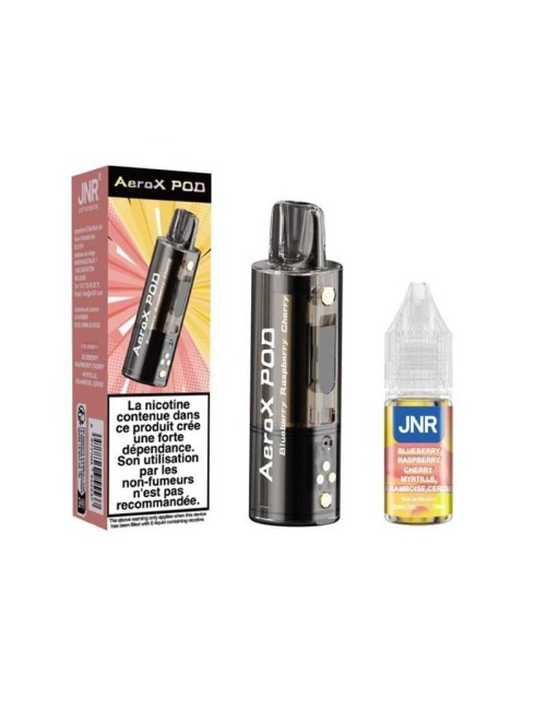 Pod JNR AeroX + E-liquide 10ml Blueberry Raspberry Cherry