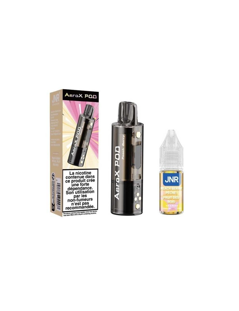 Pod JNR AeroX + E-liquide 10ml Peach Berry