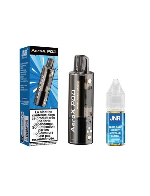 Pod JNR AeroX + E-liquide 10ml Blue Razz Cherry