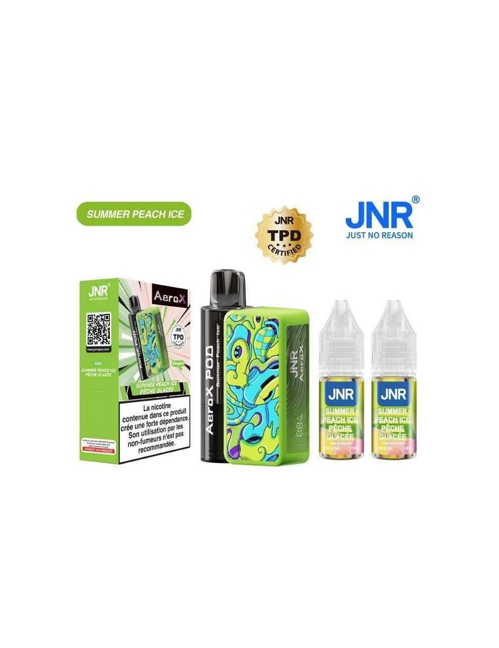 Puff AeroX 32K JNR Summer Peach Ice - 2% nicotine