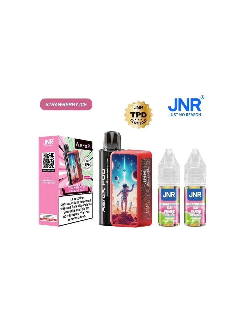 Puff AeroX 32K JNR Strawberry Ice - 2% nicotine