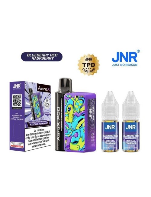 JNR Puff AeroX 32K Blueberry Red Raspberry - 2% nicotine