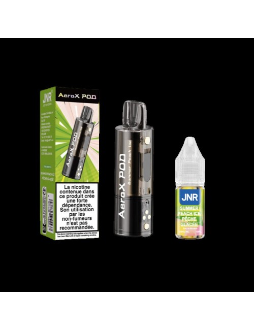 Pod JNR AeroX + E-liquide 10ml Summer Peach Ice